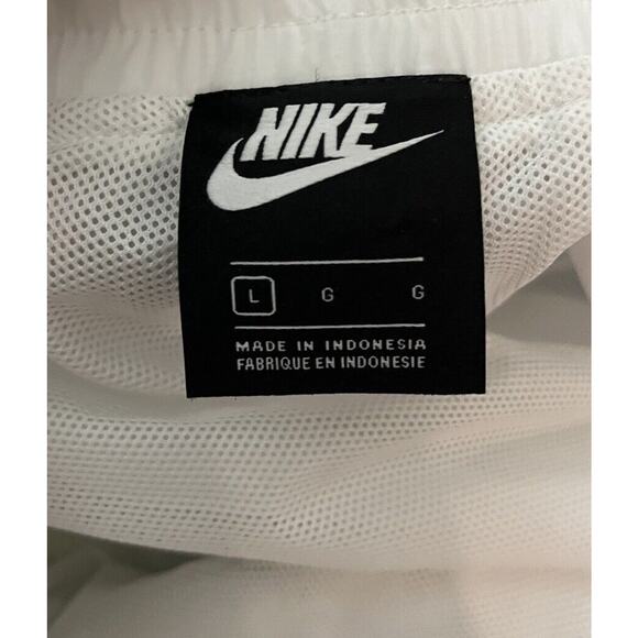 Nike White Colorblock 100% Nylon Women's Activewear Pants Size Large - Picture 3 of 5